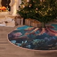 thumbnail image 5 of Fotbe Underwater Plant Octopus Pattern Christmas Tree Skirt, Tree Skirts Plush Christmas Decorations, Christmas Tree Skirts Xmas Decorations Holiday Party Decor-48", 5 of 6