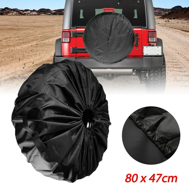 TSV Durable Black Car Spare Tire Cover Protector Universally Fit for ...