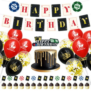 79 Pcs Casino Theme Party Decorations, Las Vegas Party Decorations Casino  Birthday Party Decorations Supplies Include Casino Backdrop, Balloon  Garland