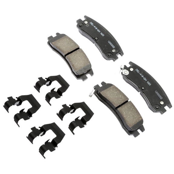 ACDelco 17D714CHF1 Ceramic Disc Brake Pad Fits select: 2000-2005 BUICK LESABRE, 2004 CADILLAC PROFESSIONAL CHASSIS