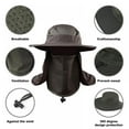 thumbnail image 4 of MesaSe Promotions! Unisexe Été Seau Chapeaux Randonnée Extérieure Unisexe Chapeau à Large Bord UV Protection Chapeaux d'Extérieur pour les Hommes Femmes, 4 of 10
