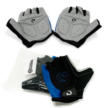Race Motorcycle Gloves New Fashion Cycling Bike Bicycle Motorcycle Shockproof Outdoor Sports Half Finger Short Gloves ()