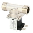 thumbnail image 4 of Válvula solenoide G1/2 Entrada Salida Fuente de agua Válvula electromagnética DC12V Normalmente cerrada, 4 of 14