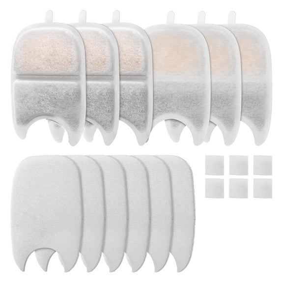 Pet Water Fountain Filter Replacement Set Replacement Filter and Sponge for 4L Cat Drinker Pet Drinker Accessories