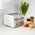 thumbnail image 3 of Kenmore 4-Slice White Stainless Steel Toaster, Dual Controls, Wide Slot, 3 of 8