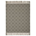 thumbnail image 2 of VHC Brands Custom House Black & Tan Jacquard Woven Throw 50x60, Bedroom and Living Room Decor, Blanket, Cotton, Custom House Collection, Rectangle 60x50, Natural, 2 of 3