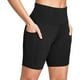 thumbnail image 2 of Pantalones cortos deportivos de cintura alta, yoga, carrera, altura, ropa interior elástica, talla negra XL, 2 of 10