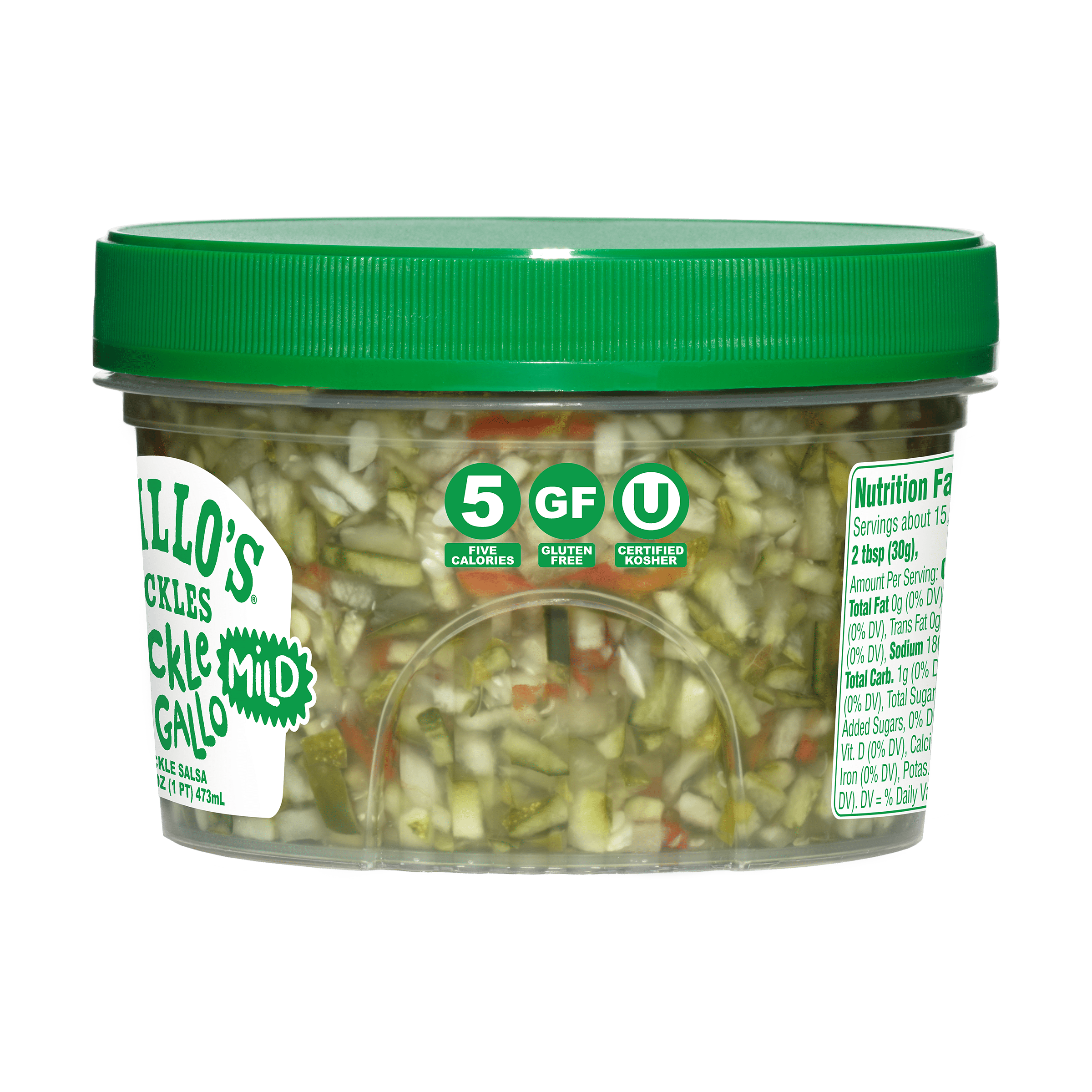 Grillo's Pickles Mild Pickle de Gallo 16oz