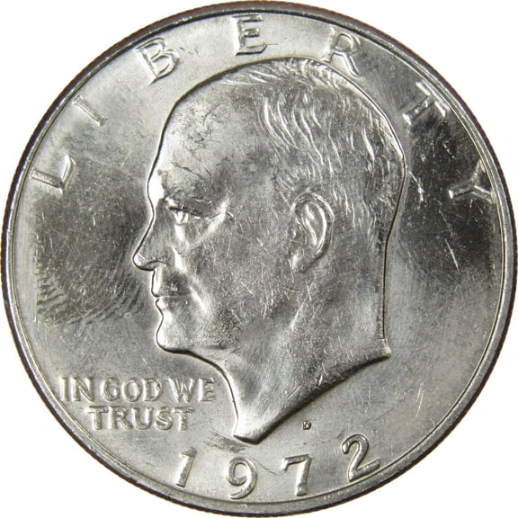 1972 D Eisenhower Dollar BU Uncirculated Mint State Clad IKE $1 US Coin