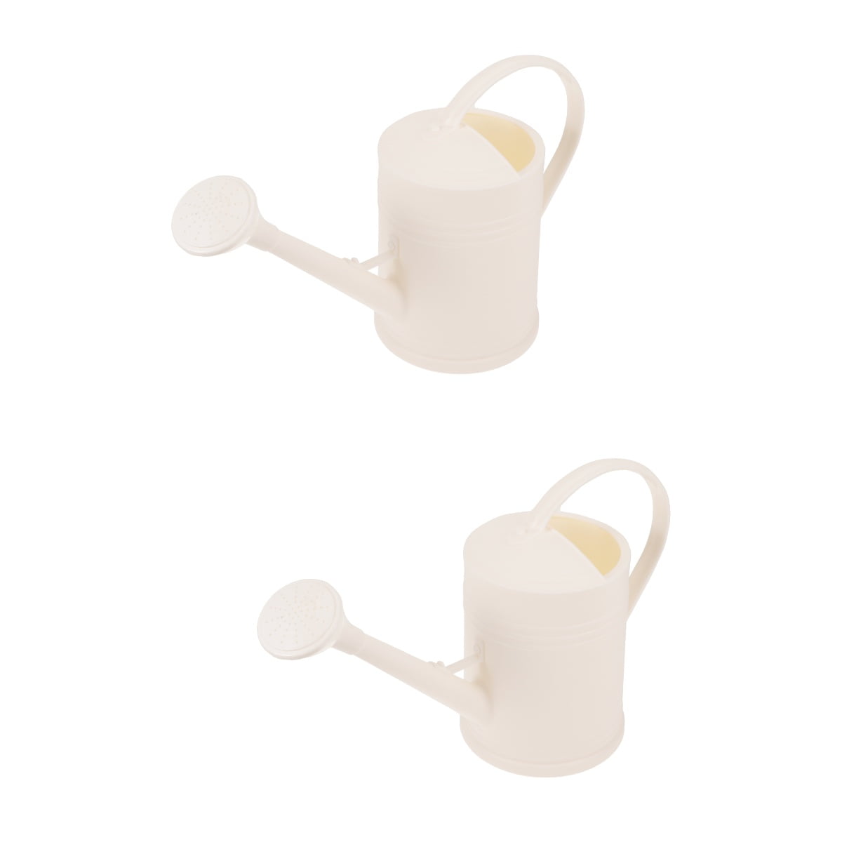 NUOLUX  2Pcs White Plastic Watering Can Long Spout Design for Indoor Plants