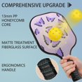 thumbnail image 4 of Pickleball Paddles Set Of 1, Fiberglass Surface, Boho Butterfly Decor, 1 Paddle, 2 Balls & Bag, 4 of 5