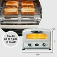 thumbnail image 3 of Sengoku HeatMate Countertop Toaster Oven w/ Graphite Technology, Eggshell, 3 of 11