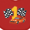 thumbnail image 4 of Inktastic Number One Race Car Boys or Girls Baby Bib, 4 of 4