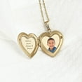 thumbnail image 3 of PicturesOnGold.com Solid 14K Yellow Gold "Butterfly" Heart Locket 3/4 Inch X 3/4 Inch, 3 of 5