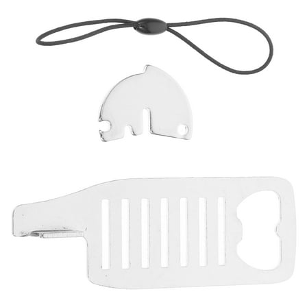 OUNONA  Hotel Door Lock Portable Transparent Corsage Top Plug Travel Silver