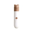 thumbnail image 2 of Pet Nail Grinder Electric Dog Nail File Portable Cat Claw Trimmer Quiet Painless Grooming Tool for Small Medium Dogs and Cats Cute Bear Design USB Rechargeable Coffee, 2 of 7