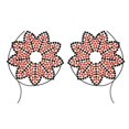thumbnail image 1 of Pegatina de Halloween, tatuaje, busto, pegatina de discoteca, pegatina acrílica, diamante, protección del medio ambiente, 1 of 6
