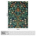 thumbnail image 4 of PIKWEEK William Morris Tulip Pattern Blanket Super Soft Flannel Fleece Throw Blankets, Art Vintage Blanket Decorative Blankets for Couch Bed Sofa Travel Vintage, 4 of 6