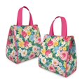 thumbnail image 2 of Pioneer Flower Floral Print Pattern Insulated Lunch Bag for Women & Adults,Large Portable Soft Cooler Lunch Bag,Thermal Food Storage Tote with Pearl Cotton,8.66L,8.75x5.75x9.5 Inch, 2 of 6