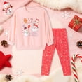 thumbnail image 5 of Enyan Toddler Girl Christmas Outfit Fall Winter Clothes Long Sleeve Crewneck Top and Legging Pant 2Pcs Set, 5 of 9