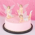 thumbnail image 3 of Fairy Figurines Cake Topper Set - Includes 3 Angel Girl DIY Birthday and Wedding Cake Decorations, 3 of 4