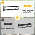 thumbnail image 3 of Soporte de pared Saddle Rack BBTEQEKN para sillines de estilo western inglés, 3 of 7