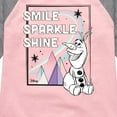 thumbnail image 3 of Frozen 2 - Smile Sparkle Shine - Toddler And Youth Girls Raglan Graphic T-Shirt, 3 of 4