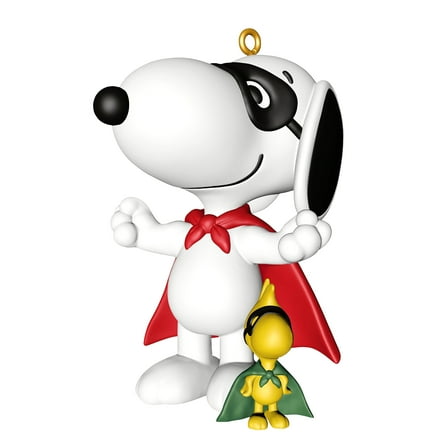 Hallmark Keepsake Christmas Ornament, Peanuts Spotlight on Snoopy Masked Marvel