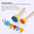 thumbnail image 2 of Pack Of 30 Round Foam Sponge Paint Brush Set - Stencil Brush Value Pack - 5 Different Sizes - Great, 2 of 5