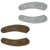 Unique Bargains 2 Pair Toilet Seat Cover Pad Bathroom Warm Toilet Seat Cushion Washable Reusable Gray Brown