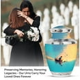 thumbnail image 3 of MUKTIVE Fishing Cremation Urns for Human Ashes - Combo Memorial Urns Large - Blue Burial Urn for Human Ashes for Male - Funeral Remain Holders for Mom - Memorial Gifts for Loss (1 Large & 4 Keepsake), 3 of 7