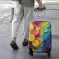 thumbnail image 3 of Colorful Abstract Pattern Luggage Cover Fashion Suitcase Cover Baggage Covers Fit 25-28 Inch Luggage (Go Travel), 3 of 5