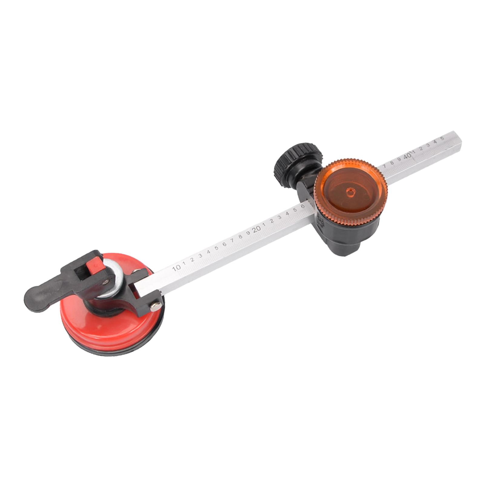 FVDPWYE Circular Glass Cutter, Glass Cutting Tool Cutting Wheels with Handle and Suction Red