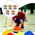 thumbnail image 4 of 50 conos de fútbol ágiles para entrenamiento de agilidad, pista de entrenamiento, bandeja de entrenamiento para niños, ligeros, para marcar campo, 4 of 8