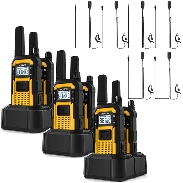 Walkie Talkies Retevis RB48 para adultos, impermeables, paquete de 6