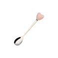 thumbnail image 2 of Heart Shaped Handle Stainless Steel Fork and Spoon Set, Red and Pink Cutlery for Dining, 2 of 7