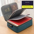 thumbnail image 1 of Document Organizer Briefcase A4 Folder Holder Men's Women's Bag Cover Purse Passport Home Safe Functional File Storage Case, 1 of 5
