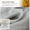 thumbnail image 2 of Simple&Opulence 100% French Linen Pillowcase King Size-Set of 2- Washed Solid Color Pillow Cases Embroidered -Soft and Durable (Grey, 20''x40''), 2 of 6