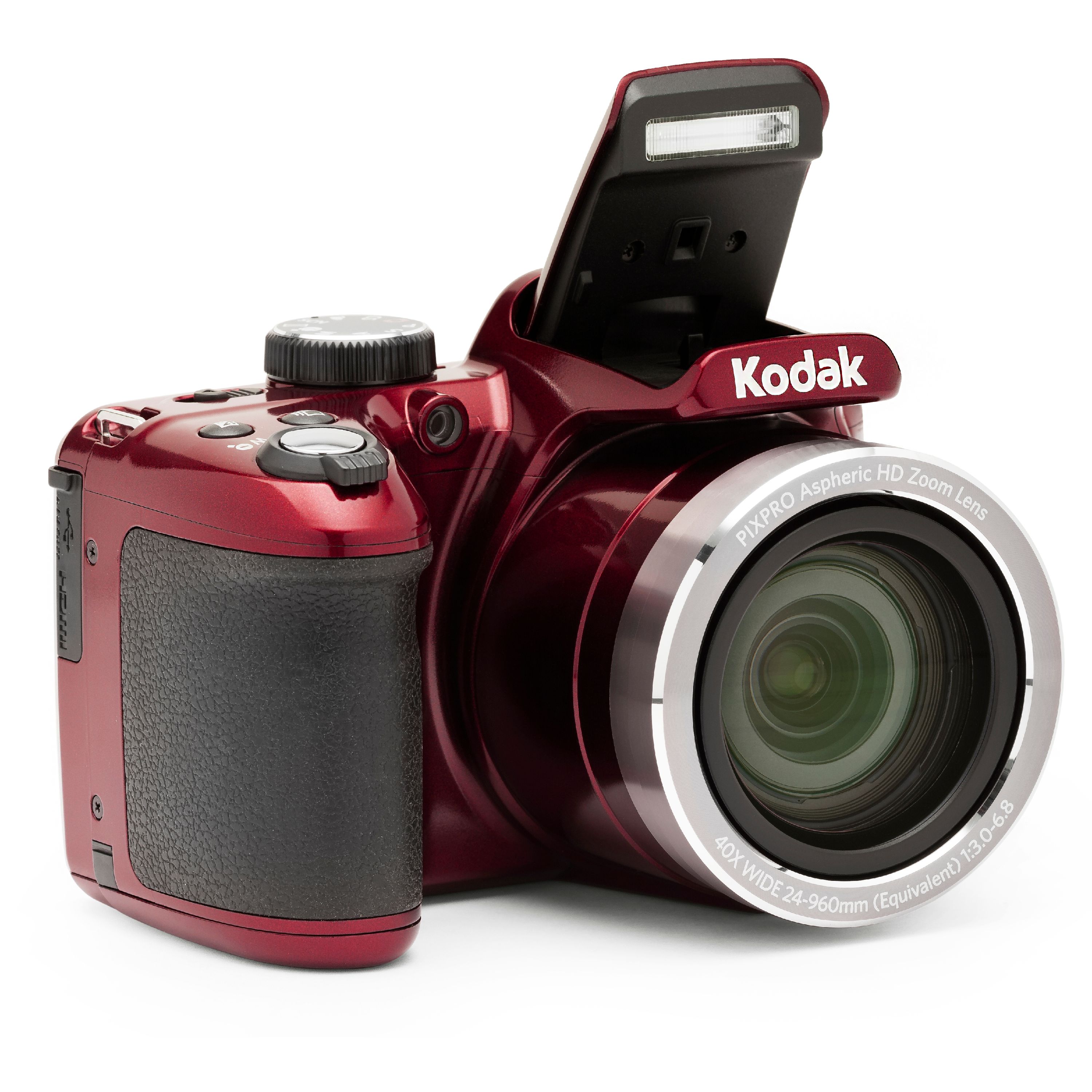 KODAK PIXPRO AZ401 Bridge Digital Camera - 16MP 40X Optical Zoom HD720p video (Red) - image 3 of 15