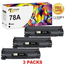 78A CE278A Toner Cartridges Black for 78A HP Laserjet MFP M1536dnf, M1537dnf, M1538dnf, M1539dnf, P1606dn Printer compatible with 1606dn toner cartridge( Black，3-Pack)