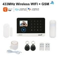 thumbnail image 2 of MesaSe 433MHz Wireless WIFI + GSM Auto-dial Alarm System LCD Display Door Sensor PIR Motion Sensor Phone APP Remote Control, 2 of 7