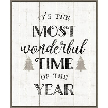 Amanti Art Wonderful Time Framed Canvas Wall Art Print