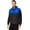 Black, variant on Men's Colorblock Puffer Vest, Vapor Grey, X-Large