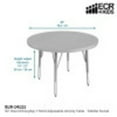 thumbnail image 3 of ECR4Kids 30in Round Everyday T-Mold Adjustable Activity Table Maple/Maple/Black - Toddler Swivel, 3 of 3