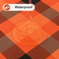 thumbnail image 2 of Rectangle Waterproof Vinyl Table Cloth, Buffalo Flannel Backed Tablecloth, Wipeable Plastic Table Cover for Dinner, Kitchen, Outdoor (60" x 84", Black and White), 2 of 5