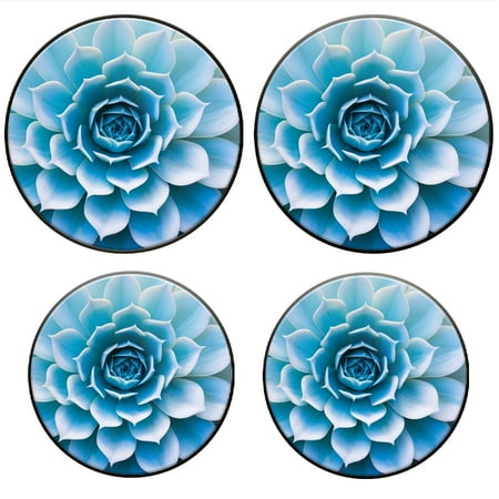 

Bahomeck Electric Stove Burner Covers Set Of 4 Light Blue Succulent Flower Showcasing Intricate Petals Metal Gas Stove Burner Covers Protecting Gas Stoves 8 Inch And 10 Inch
