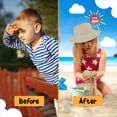 thumbnail image 2 of Protective Baby Sun Hat With UPF 50+ Protection Adjustable Infant Summer Beach Bucket Hats For Boy & Girl Breathable Toddler Swim Pool Play Sunhat With Wide Brim 12-24 Months Purple Flowers (46-50 cm), 2 of 5