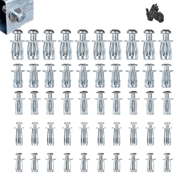 Expansion Screw Petal Nut,Flower Nuts Screws Tool,Flower Nut Bolt,Button Rivet Locking Nuts Set, M4 M5 M6 Zinc Plated Steel Screws, for Automotive Furniture DIY Repairs