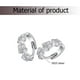thumbnail image 4 of Pendiente de flor de ciruelo de metal duradero con diamantes de imitación plateados, hermoso pendiente para mujer (plata), 4 of 7