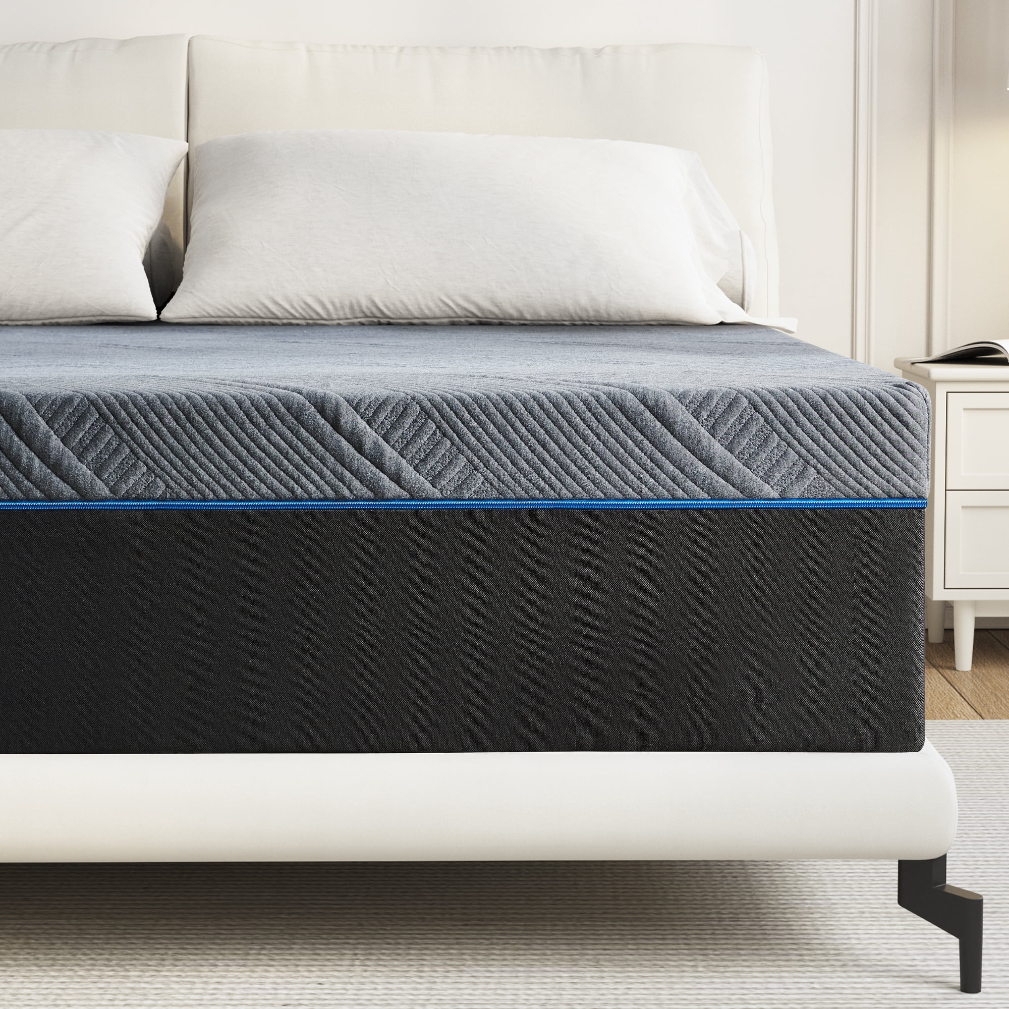 Queen Mattress, 10" Queen Size Medium Gel Memory Foam Mattress in a Box, Adult